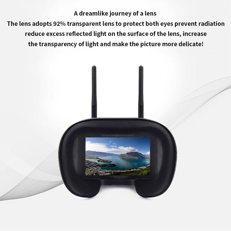 008D PRO FPV HD Goggles with Drone View DVR For Yuxiang Apache F11-s RC Helicopter - stirlingkit