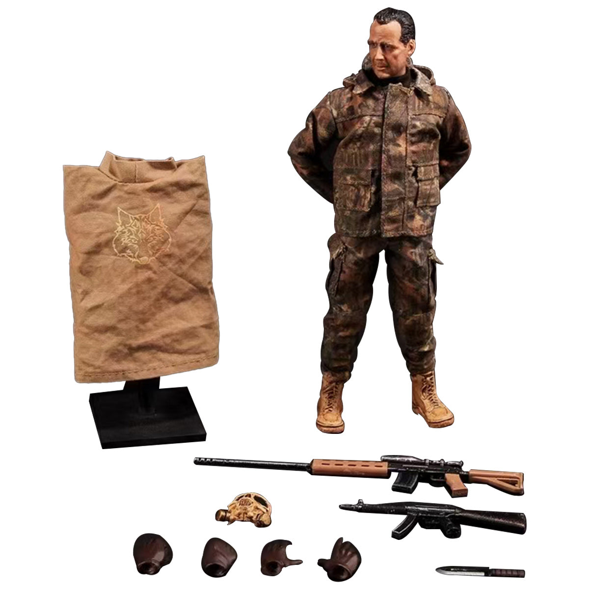 1/126 Scale RC Pilot Figure with Movable Joints for JCZK 300C PRO RC Helicopter - stirlingkit
