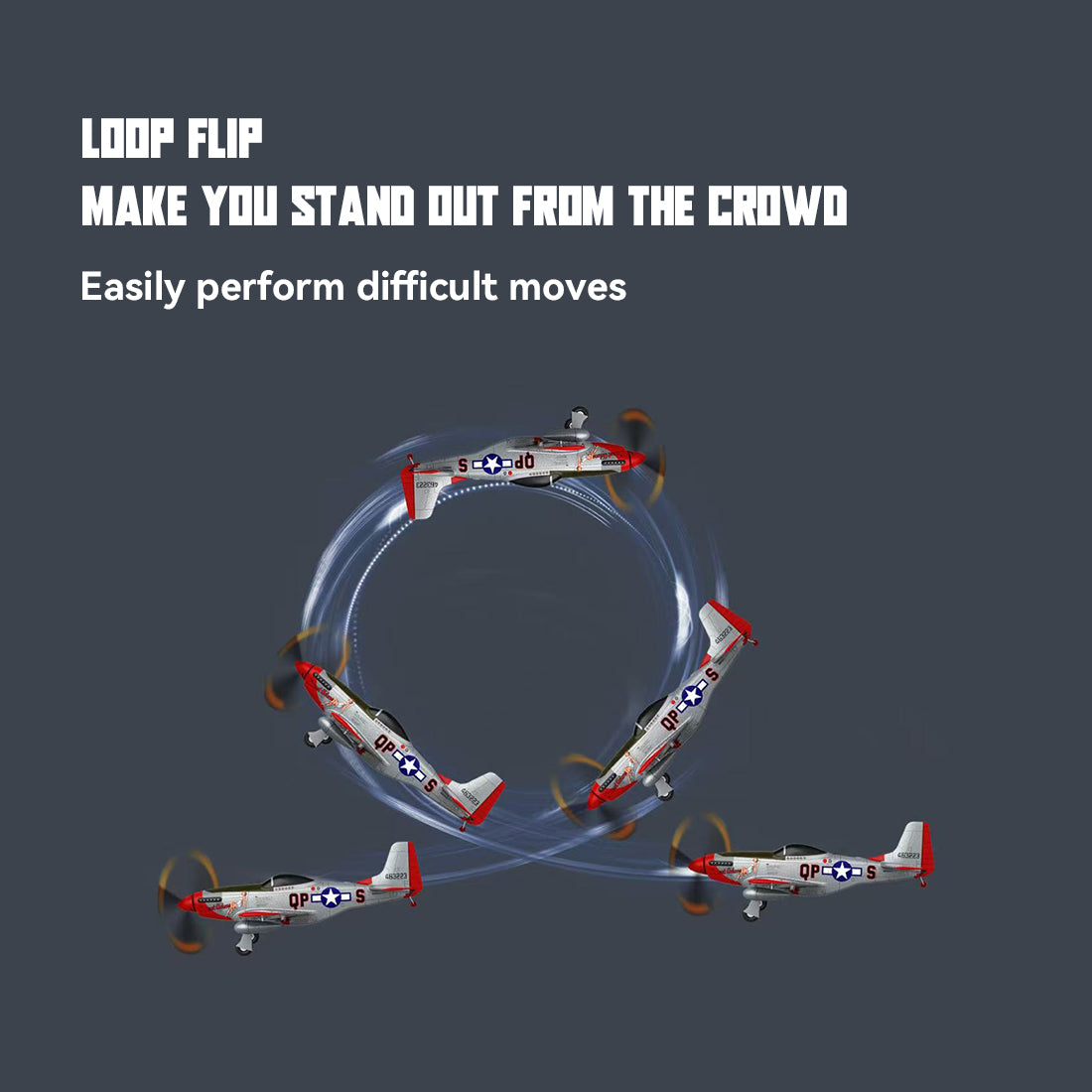 1/16 Scale Composite ARF Model Aircraft RC P-51D RTF 685mm Wingspan RCFixed Wing Aircraft - stirlingkit