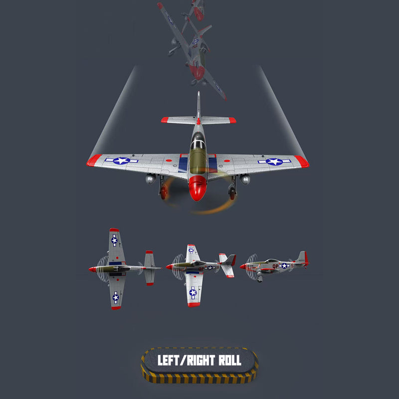 1/16 Scale Composite ARF Model Aircraft RC P-51D RTF 685mm