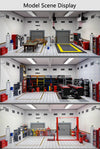 1:18 Car Repair Garage Model Kit – DIY Workshop Scene Accessories & Gift Decor - stirlingkit