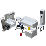 1:18 Car Repair Garage Model Kit – DIY Workshop Scene Accessories & Gift Decor - stirlingkit