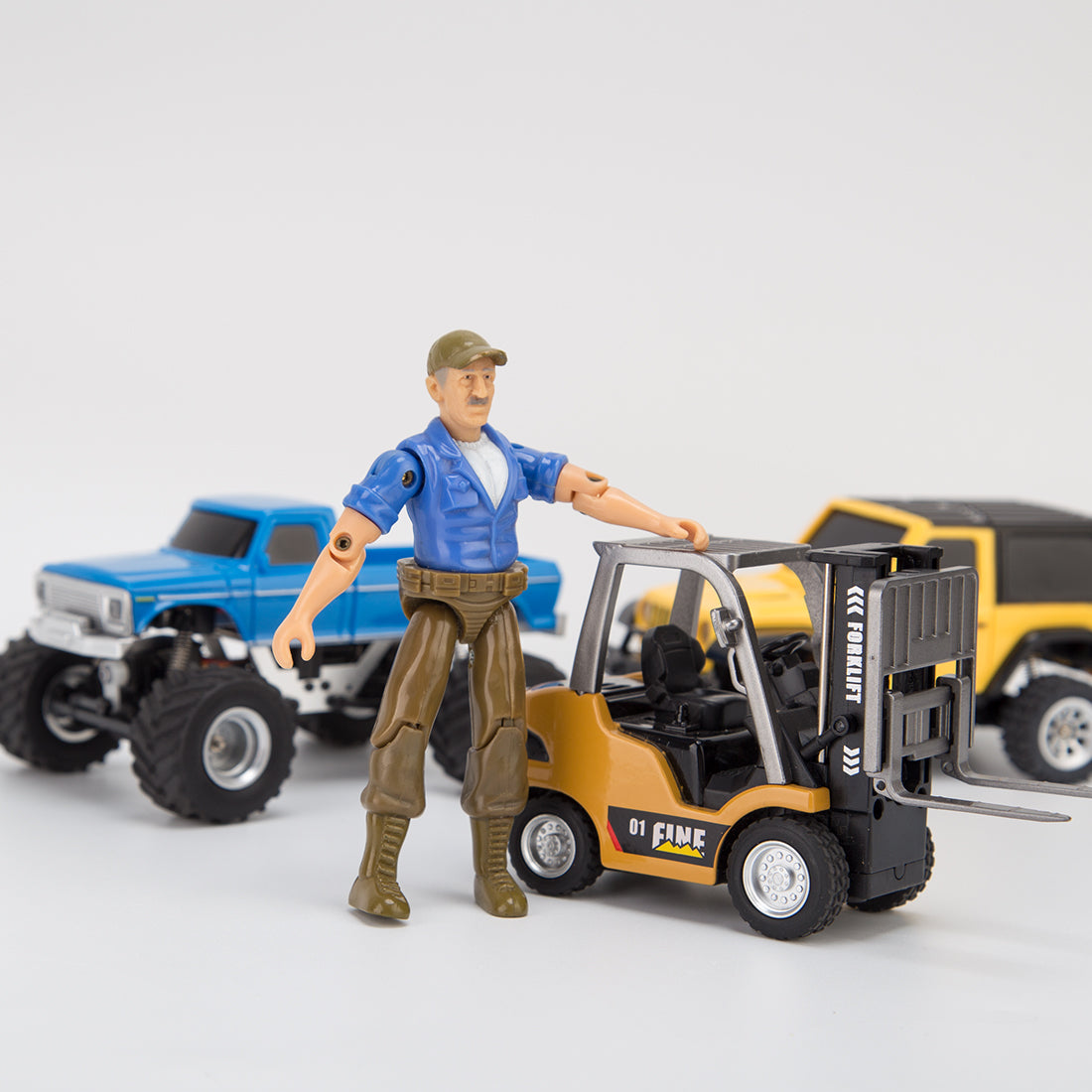 1/18 Scale 10cm Engineer Worker Action Man Figure - stirlingkit