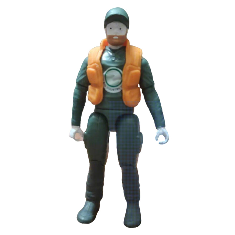 1/18 Scale 3.5-Inch figure Action Man Garage Biker with Movable Joint