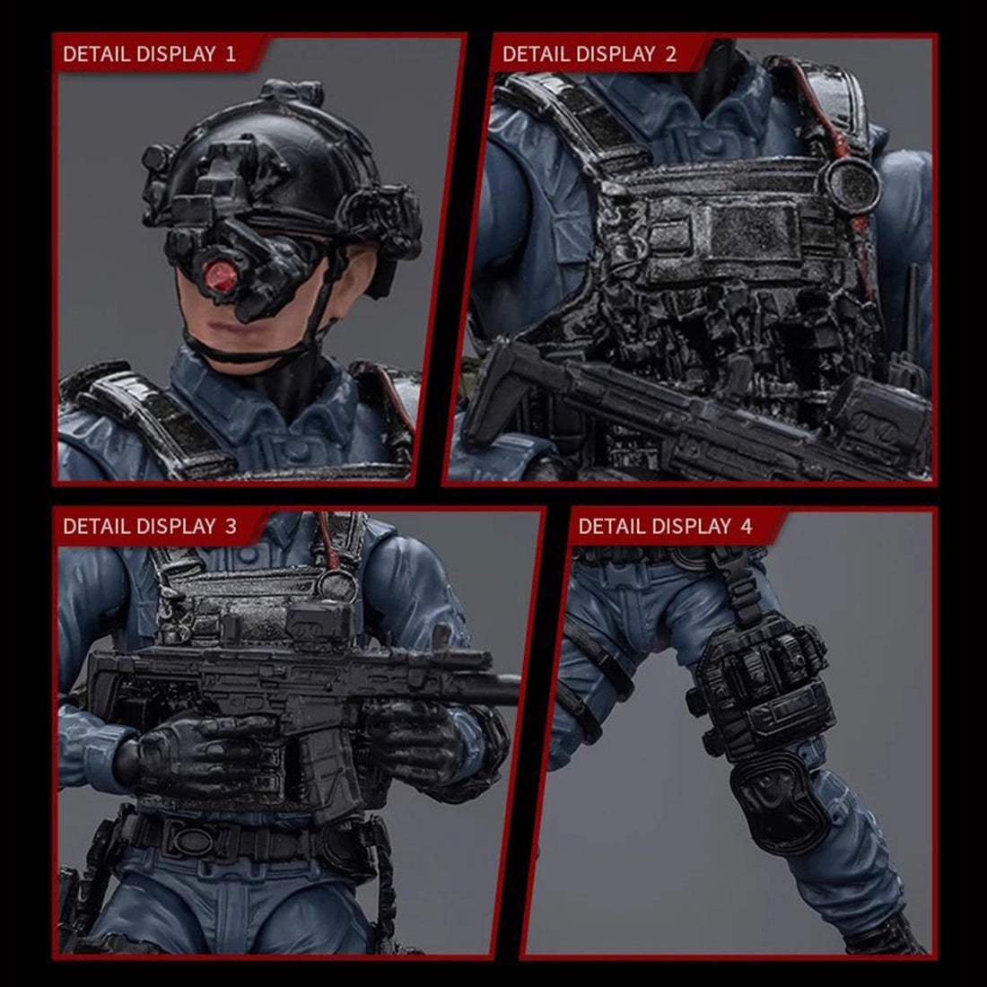 1/18 Scale Modern Special Forces Pilot Figure Soldier for FLISHRC FL500 Large Scale 500 Size RC Helicopter