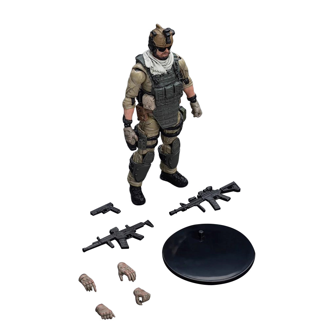 1/18 Scale Modern Special Forces Pilot Figure Soldier for FLISHRC FL500 Large Scale 500 Size RC Helicopter - stirlingkit