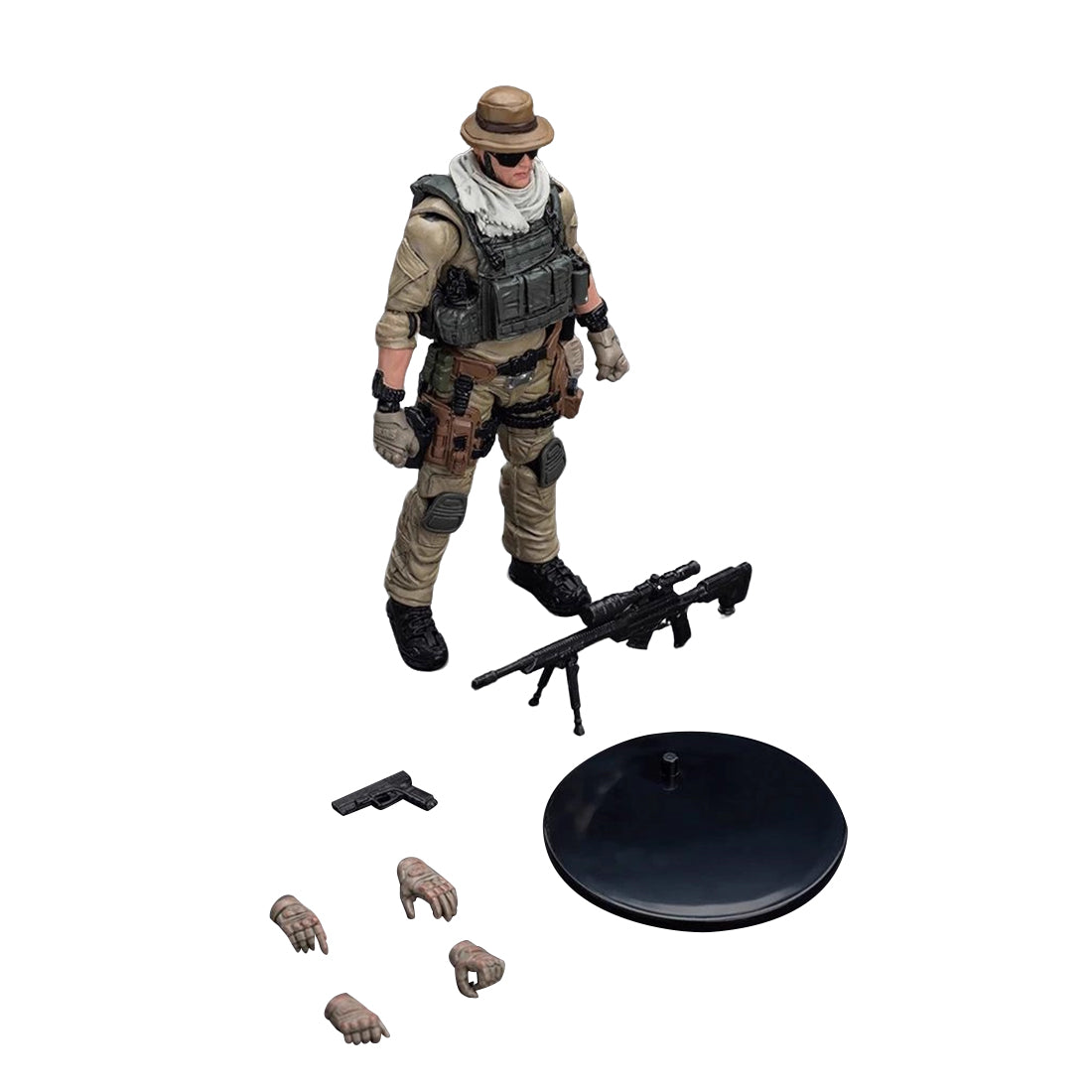 1/18 Scale Modern Special Forces Pilot Figure Soldier for FLISHRC FL500 Large Scale 500 Size RC Helicopter - stirlingkit