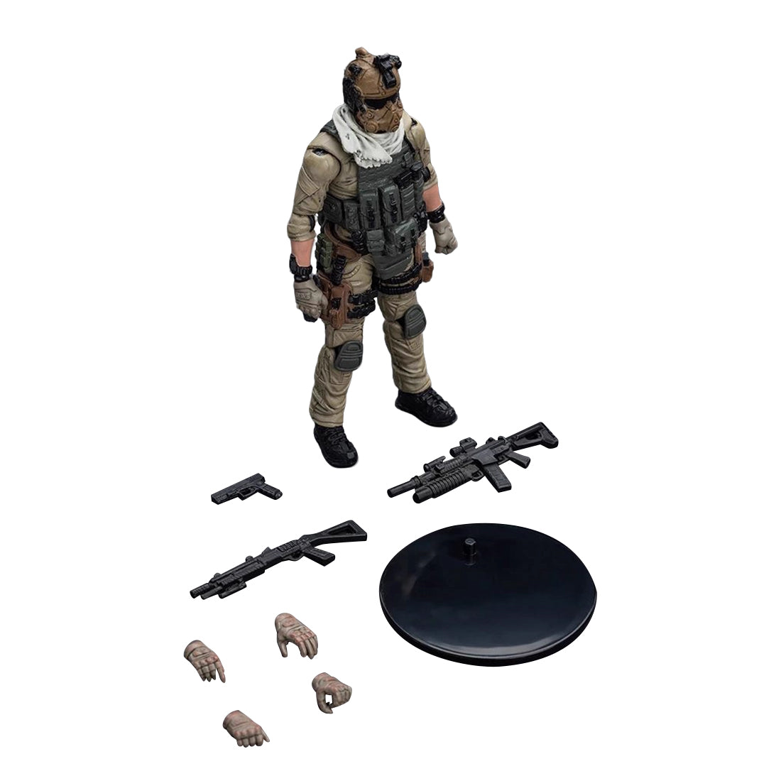 1/18 Scale Modern Special Forces Pilot Figure Soldier for FLISHRC FL500 Large Scale 500 Size RC Helicopter - stirlingkit