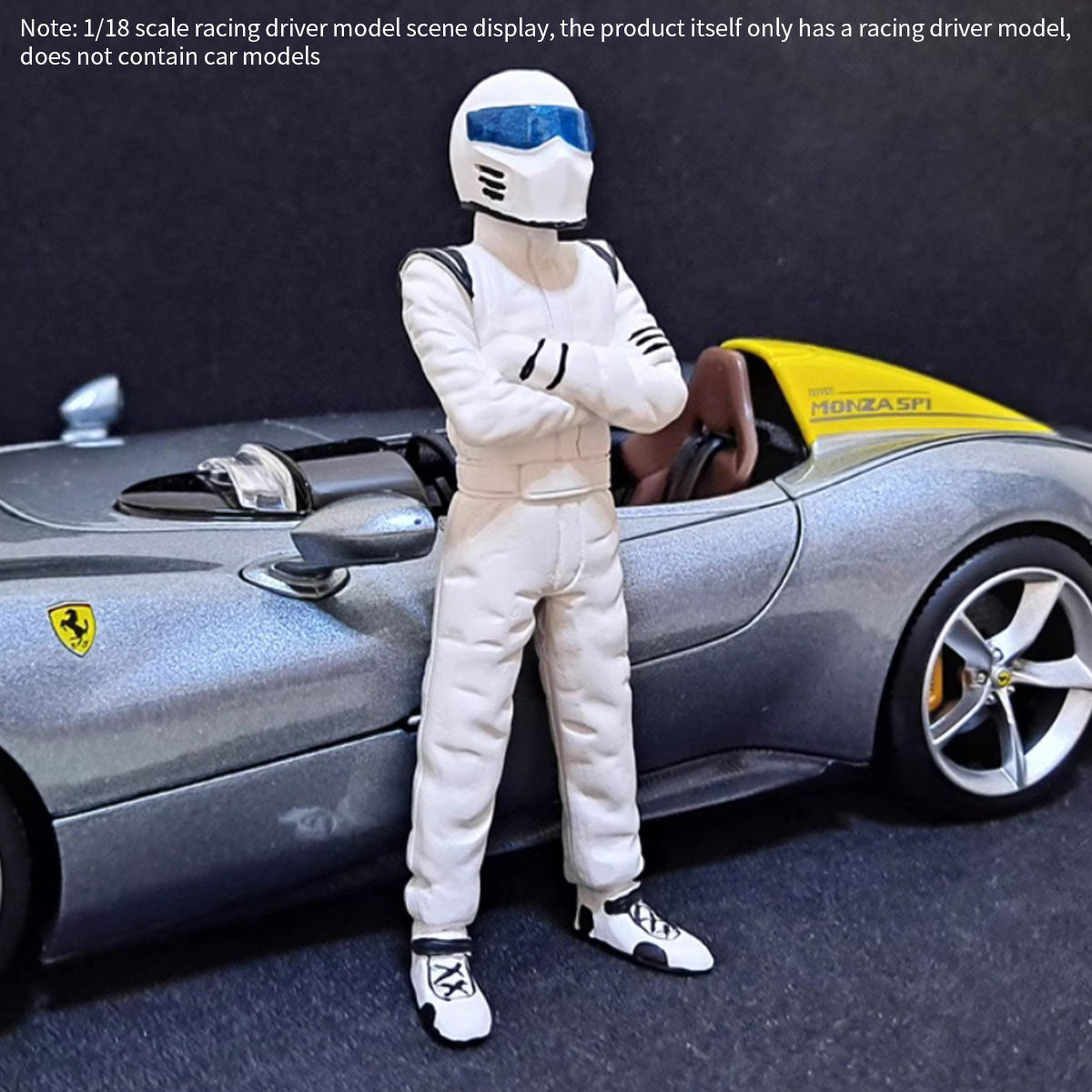 1/24 Scale Male Racecar Driver Action Figure - stirlingkit