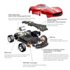1/28 Scale 2.4G Full-Proportional RC Sports Car Drift Racing Car Model 10KM/H+ - stirlingkit