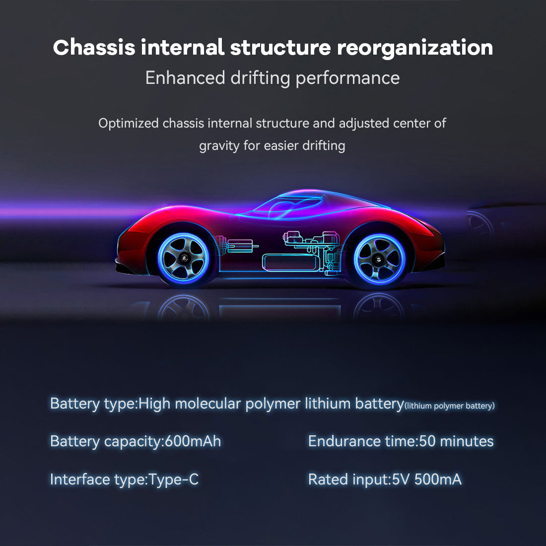 1/28 Scale 2.4G Full-Proportional RC Sports Car Drift Racing Car Model 10KM/H+ - stirlingkit