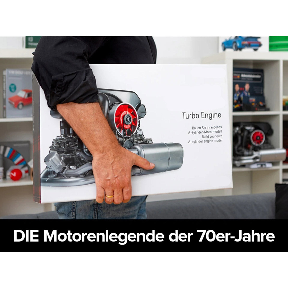 1/3 Scale DIY Flat-six Engine Model Building kits Build Your Own Functional Horizontally Opposed-six Cylinder Engine with Working Turbocharger - stirlingkit
