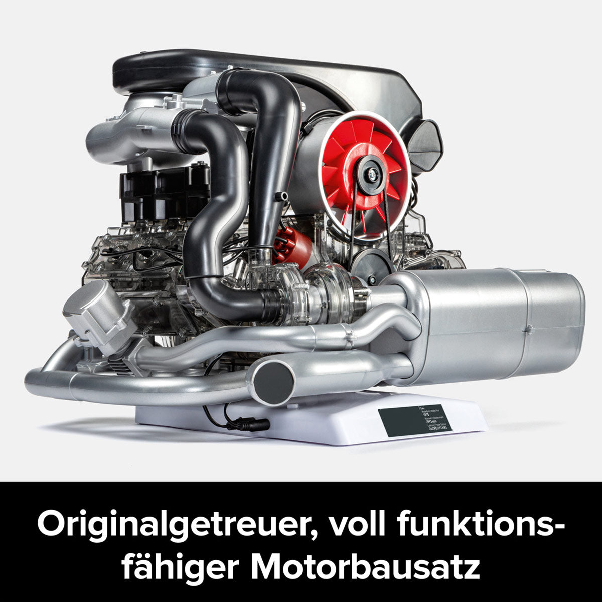 1/3 Scale DIY Flat-six Engine Model Building kits Build Your Own Functional Horizontally Opposed-six Cylinder Engine with Working Turbocharger - stirlingkit