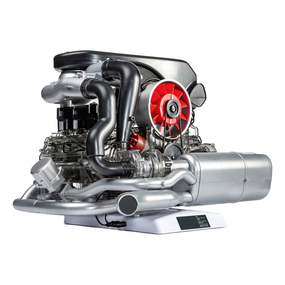 1/3 Scale DIY Flat-six Engine Model Building kits Build Your Own Functional Horizontally Opposed-six Cylinder Engine with Working Turbocharger - stirlingkit