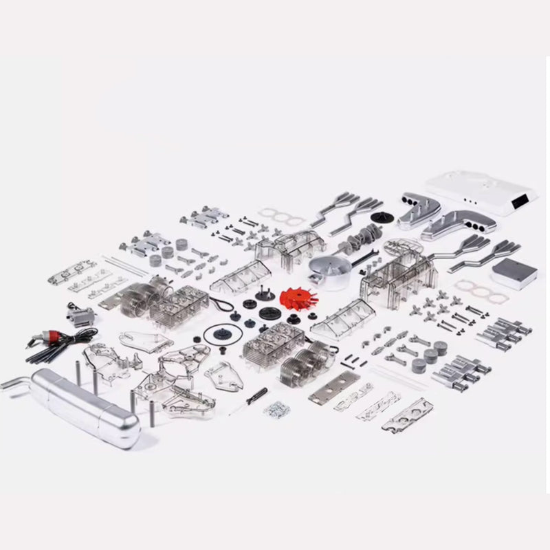 1/3 Scale DIY Flat-six Engine Model Building kits Build Your Own Functional Horizontally Opposed-six Cylinder Engine with Working Turbocharger