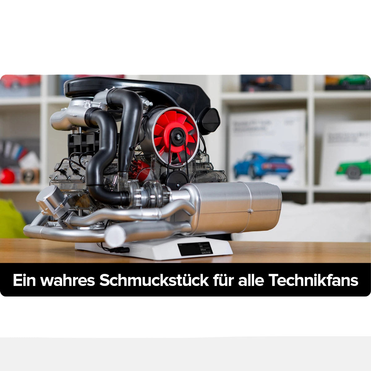 1/3 Scale DIY Flat-six Engine Model Building kits Build Your Own Functional Horizontally Opposed-six Cylinder Engine with Working Turbocharger - stirlingkit