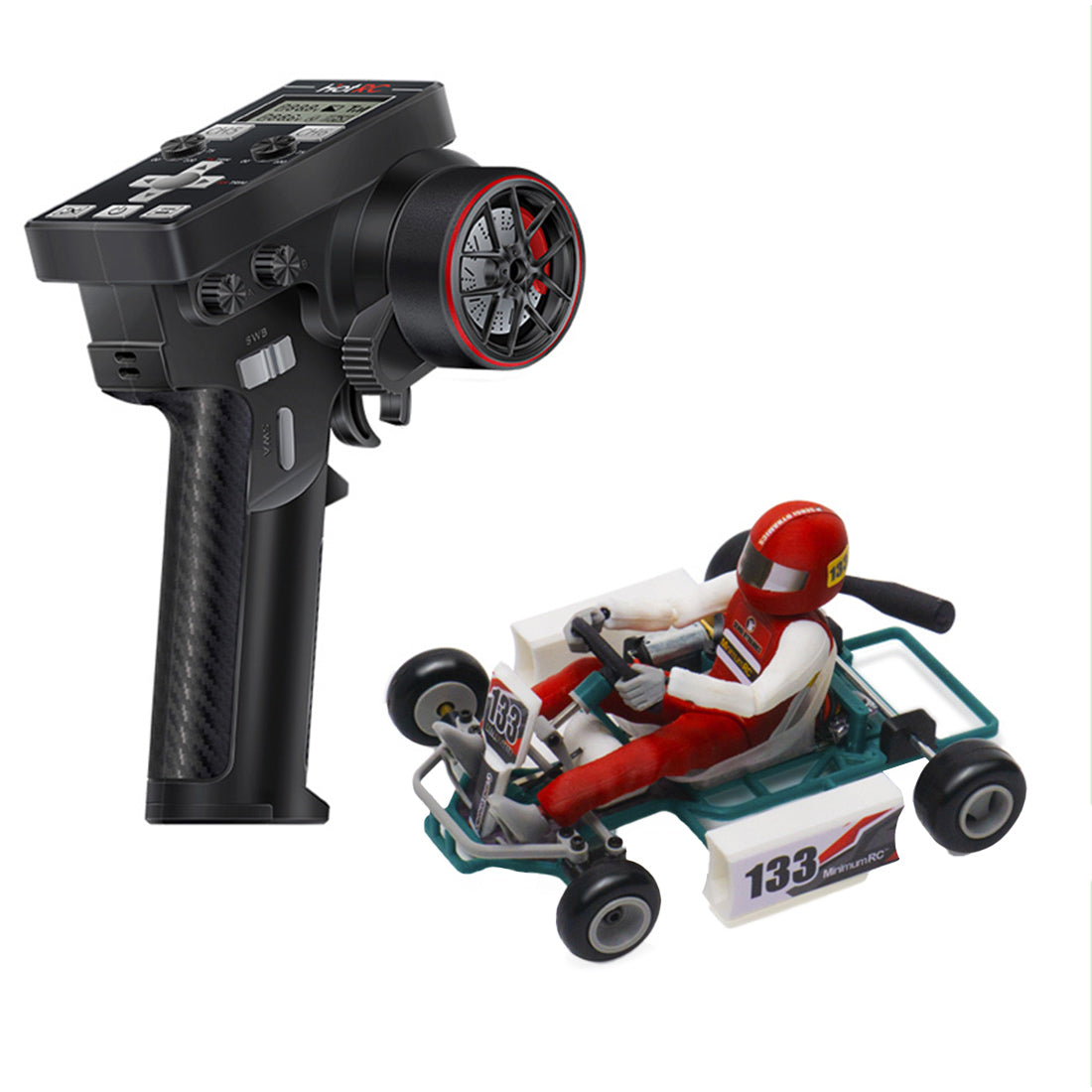 1/32 Mini Retro RC Go-Kart with Driver – Build Your Own Racing Kart 2.4G