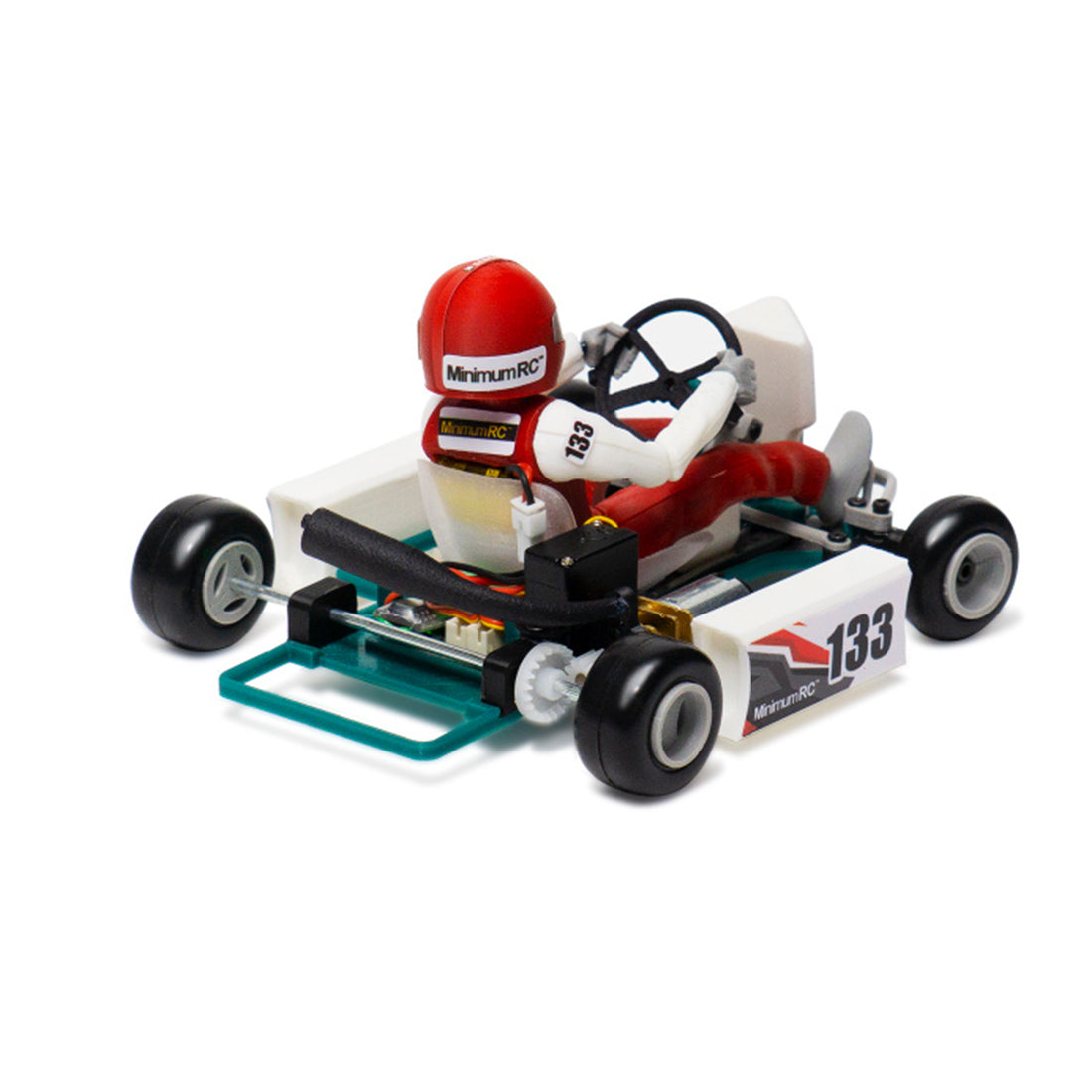 1/32 Mini Retro RC Go-Kart with Driver – Build Your Own Racing Kart 2.4G