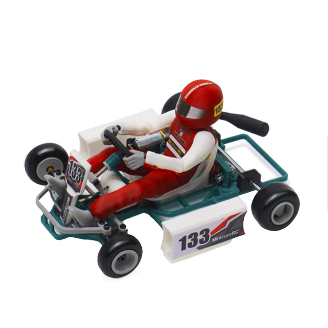 1/32 Mini Retro RC Go-Kart with Driver – Build Your Own Racing Kart 2.4G