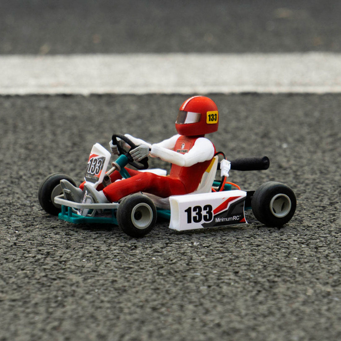 1/32 Mini Retro RC Go-Kart with Driver – Build Your Own Racing Kart 2.4G