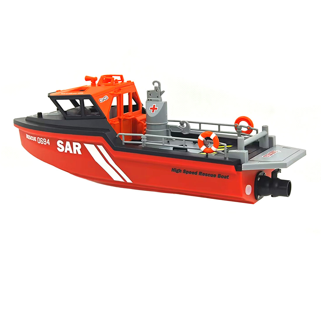1/32 Scale RC High Speed Rescue Boat Model RTR 0694 2.4G 8KM/H - stirlingkit