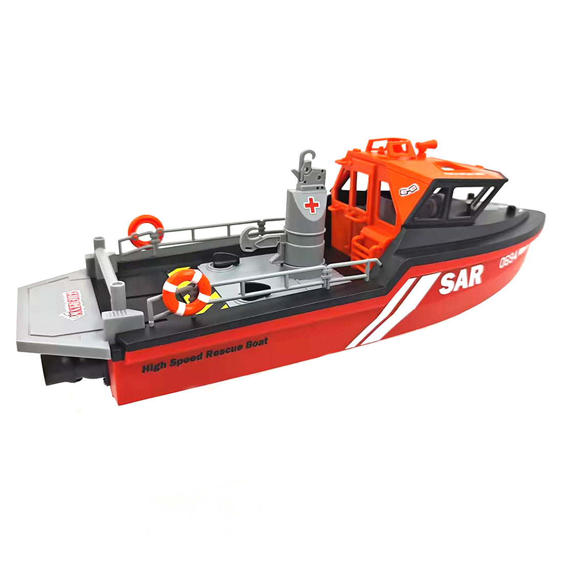 1/32 Scale RC High Speed Rescue Boat Model RTR 0694 2.4G 8KM/H - stirlingkit