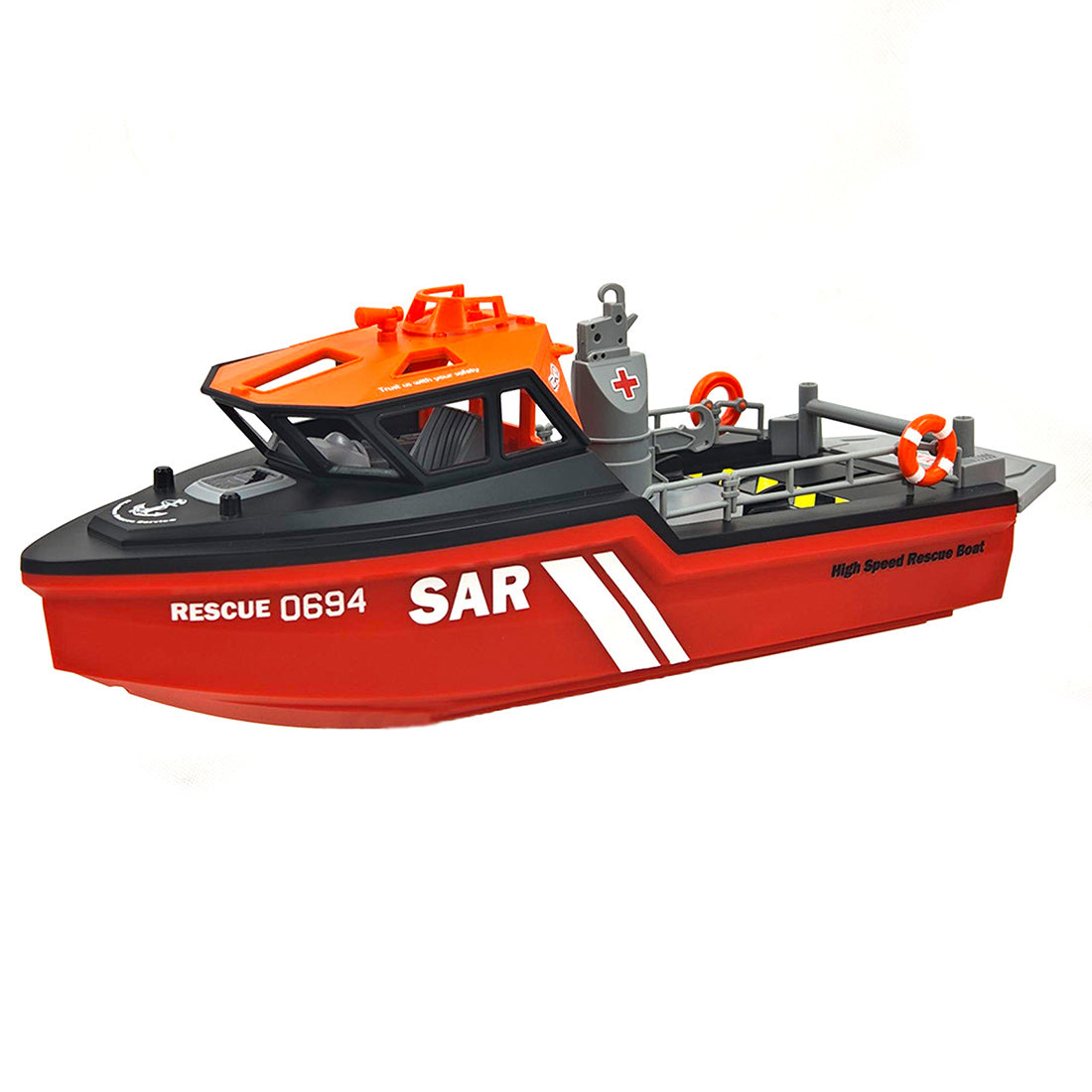 1/32 Scale RC High Speed Rescue Boat Model RTR 0694 2.4G 8KM/H - stirlingkit
