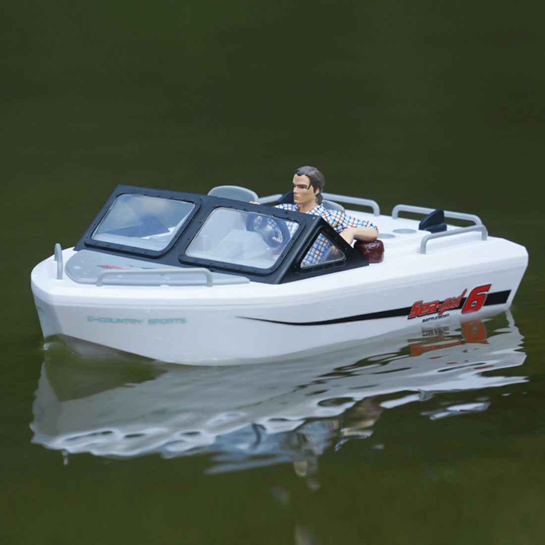 1/32 Scale RC High Speed Rescue Boat Model RTR 0694 2.4G 8KM/H - stirlingkit