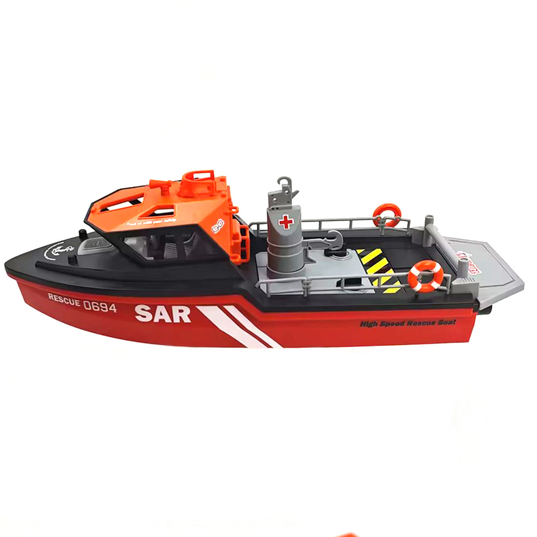 1/32 Scale RC High Speed Rescue Boat Model RTR 0694 2.4G 8KM/H - stirlingkit