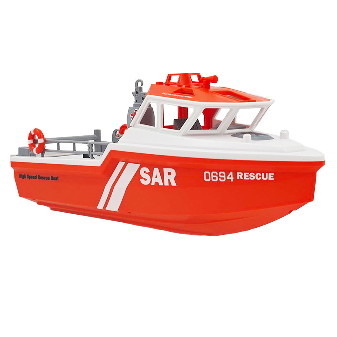 1/32 Scale RC High Speed Rescue Boat Model RTR 0694 2.4G 8KM/H - stirlingkit