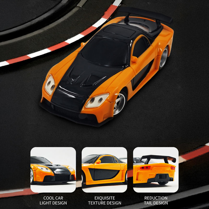 1/43 Scale Mini RC Car 2.4G Full-Proportional LED Remote Control 4WD Drift Racing Car - stirlingkit