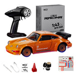1/43 Scale Full Proportional Alloy 911 Drift RC Racing Car RTR Gyroscope 2.4G 4WD - stirlingkit