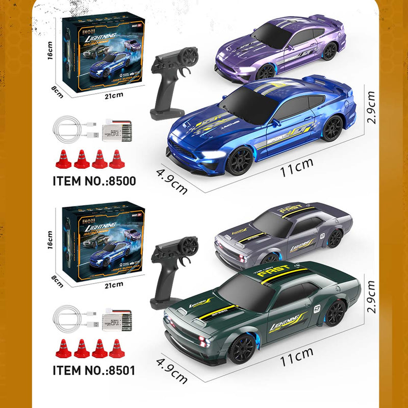 1/43 Scale RC Drift Car 2.4G Full-Proportional Mini RTR Racing Super Car Toys for Kids - stirlingkit