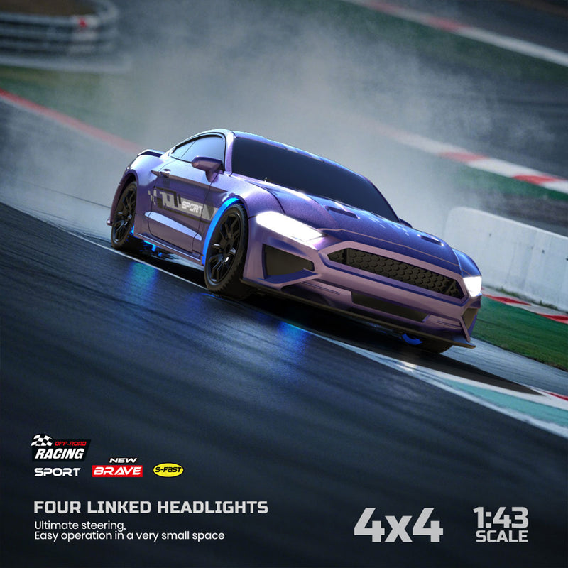 1/43 Scale RC Drift Car 2.4G Full-Proportional Mini RTR Racing Super Car Toys for Kids - stirlingkit