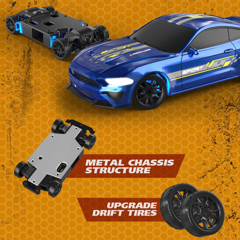 1/43 Scale RC Drift Car 2.4G Full-Proportional Mini RTR Racing Super Car Toys for Kids - stirlingkit
