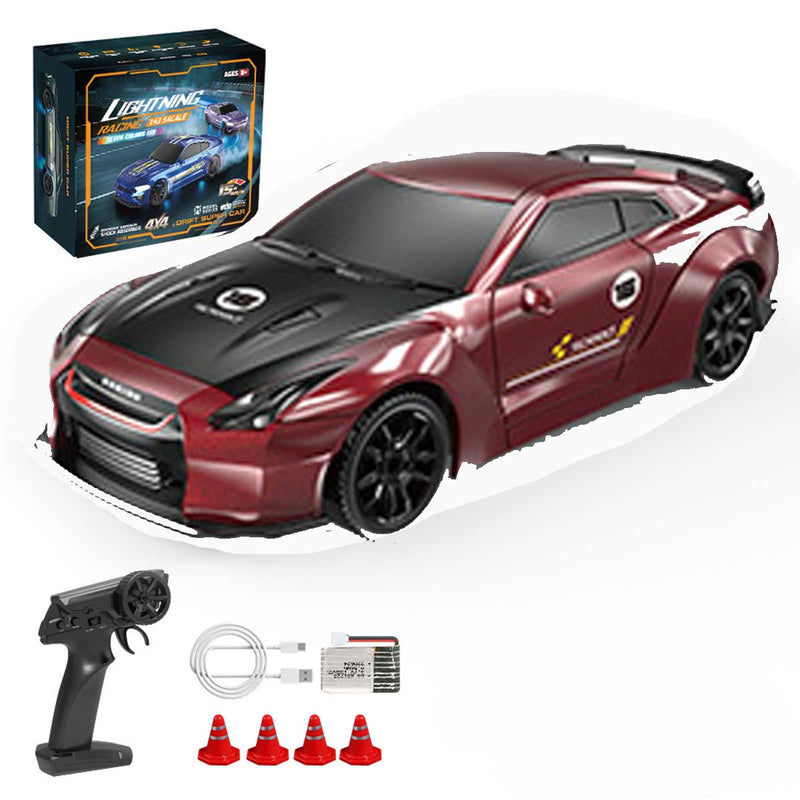 1/43 Scale RC Drift Car 2.4G Full-Proportional Mini RTR Racing Super Car Toys for Kids - stirlingkit