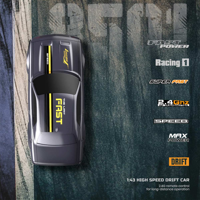 1/43 Scale RC Drift Car 2.4G Full-Proportional Mini RTR Racing Super Car Toys for Kids - stirlingkit