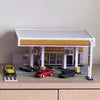 1/64 Scale Gas Station Diorama Model without Vehicles & Mini Figures