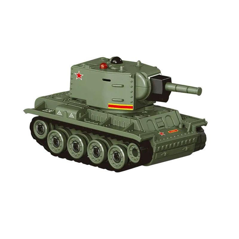 1/64 Super Mini RC Battle Tank Soviet-style IR Combat Rotating Turret Toy - stirlingkit