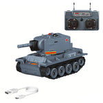 1/64 Super Mini RC Battle Tank Soviet-style IR Combat Rotating Turret Toy