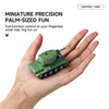 1/64 Super Mini RC Battle Tank Soviet-style IR Combat Rotating Turret Toy