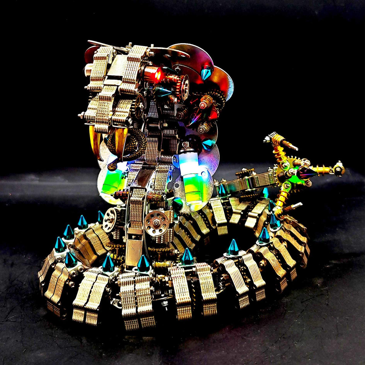 1000+PCS 3D DIY Cobra Snake Metal Model Kits - stirlingkit