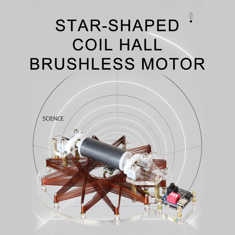 12-Point Star Coil Pulsed Motor Model Stark / Bedini Motor - stirlingkit