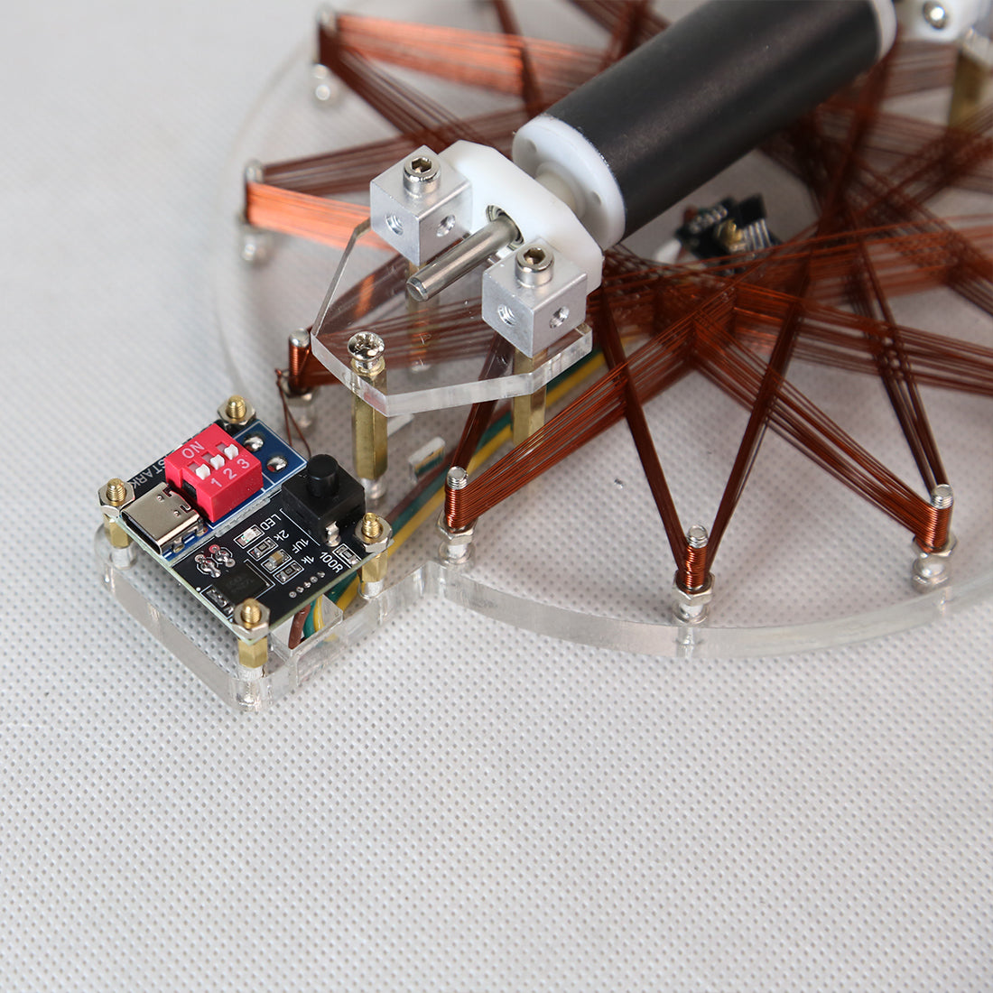 12-Point Star Coil Pulsed Motor Model Stark / Bedini Motor - stirlingkit