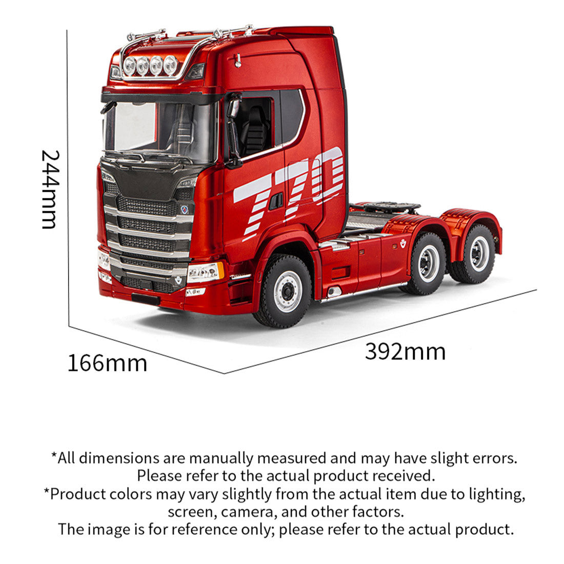 1501 Scania 770 6x4 V8 RC Truck and 1502 RC Trailer - stirlingkit