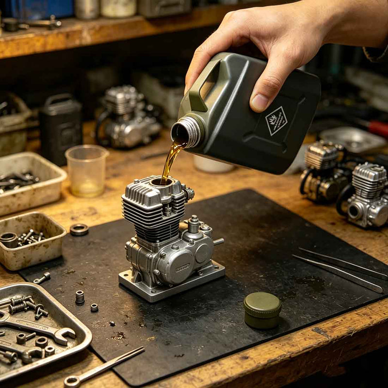 150ml Mini Jerry Can Metal Fuel Tank - Stainless Steel Scale Miniature Gas Can for RC Models & Micro Engine - stirlingkit
