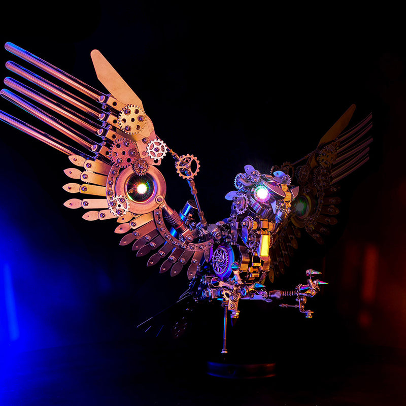 1800+PCS Cyberpunk DIY 3D Metal Gyrfalcon Eagle Model Kits - stirlingkit