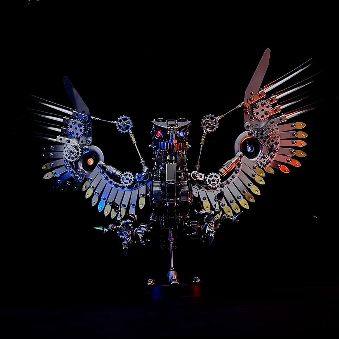 1800+PCS Cyberpunk DIY 3D Metal Gyrfalcon Eagle Model Kits - stirlingkit