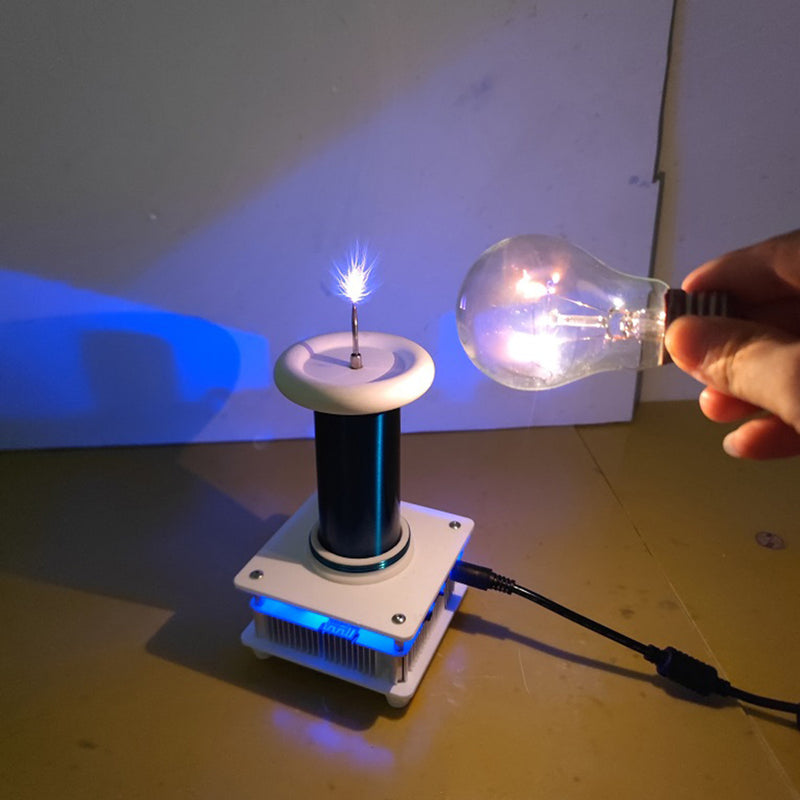 18cm PLLSSTC Tesla Coil Spaced Lighting Experimental for Physical Class - stirlingkit