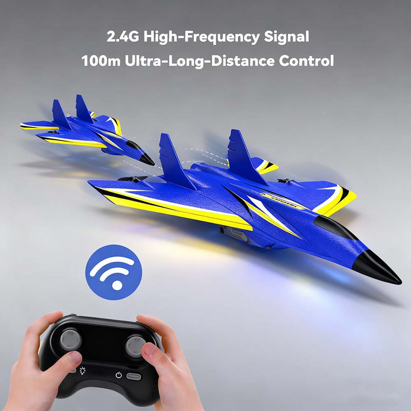 2.4G 2CH Mini EPP Foam Kids Fixed-Wing RC Airplane Model RTF with 21cm ...